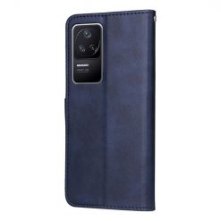Kryty na mobil | Peňaženkové puzdro Solid modré – Xiaomi Poco F4 | Kryty na mobil