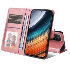 Peňaženkové puzdro Solid ružové – Xiaomi Poco F4 | Kryty na mobil Kryty na mobil | Peňaženkové puzdro Solid ružové – Xiaomi Poco F4 | Kryty na mobil