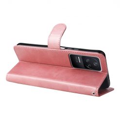 Peňaženkové puzdro Solid ružové – Xiaomi Poco F4 | Kryty na mobil Kryty na mobil | Peňaženkové puzdro Solid ružové – Xiaomi Poco F4 | Kryty na mobil