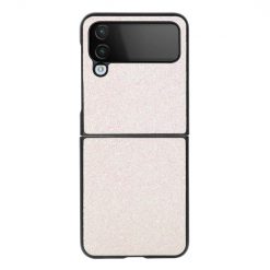 Ligotavý kryt Glitter Case biely – Samsung Galaxy Z Flip 4