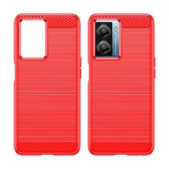 Kryty na mobil | Zadný kryt Carbon červený – Realme Narzo 50 5G | Kryty na mobil
