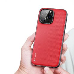 Kryty na mobil | Zadný kryt Dux Ducis Fino červený – Apple iPhone 14 Pro | Kryty na mobil