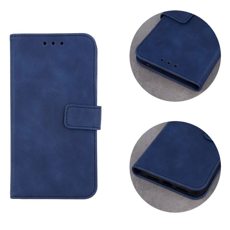 Knižkové puzdro Smart Velvet modré – Apple iPhone 14 Pro | Kryty na mobil Kryty na mobil | Knižkové puzdro Smart Velvet modré – Apple iPhone 14 Pro | Kryty na mobil