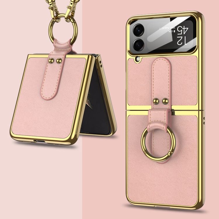 Kryt GKK Fashion Ring case ružový – Samsung Galaxy Z Flip 4 | Kryty na mobil Kryty na mobil | Kryt GKK Fashion Ring case ružový – Samsung Galaxy Z Flip 4 | Kryty na mobil