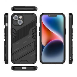 Kryty na mobil | Odolný Kryt Punk armor case čierny – Apple iPhone 14 | Kryty na mobil