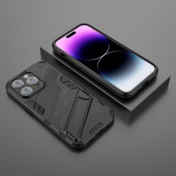 Kryty na mobil | Odolný Kryt Punk armor case čierny – Apple iPhone 14 Pro Max | Kryty na mobil