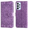 Peňaženkové puzdro Embossing Pattern Slnečnica modré – Samsung Galaxy A23 5G / M23 | Kryty na mobil Kryty na mobil | Peňaženkové puzdro Embossing Pattern Slnečnica modré – Samsung Galaxy A23 5G / M23 | Kryty na mobil