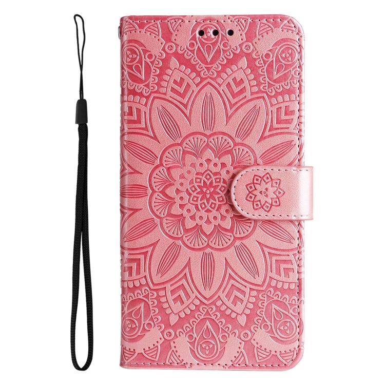Peňaženkové puzdro Embossing Pattern Slnečnica ružové – Apple iPhone 14 Pro Max | Kryty na mobil Kryty na mobil | Peňaženkové puzdro Embossing Pattern Slnečnica ružové – Apple iPhone 14 Pro Max | Kryty na mobil