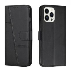 Kryty na mobil | Peňaženkové puzdro Quilted case čierne – Apple iPhone 14 Pro | Kryty na mobil