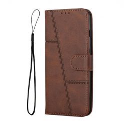 Peňaženkové puzdro Quilted case hnedé – Apple iPhone 14 Plus