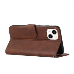 Kryty na mobil | Peňaženkové puzdro Quilted case hnedé – Apple iPhone 14 Plus | Kryty na mobil