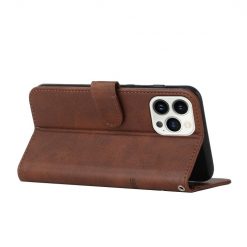 Kryty na mobil | Peňaženkové puzdro Quilted case hnedé – Apple iPhone 14 Pro Max | Kryty na mobil