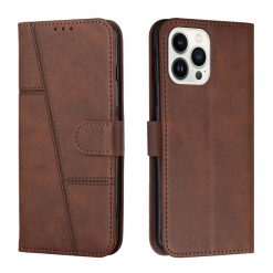 Kryty na mobil | Peňaženkové puzdro Quilted case hnedé – Apple iPhone 14 Pro Max | Kryty na mobil