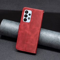 Peňaženkové puzdro Retro Lambskin červené – Samsung Galaxy A23 5G | Kryty na mobil Kryty na mobil | Peňaženkové puzdro Retro Lambskin červené – Samsung Galaxy A23 5G | Kryty na mobil