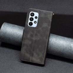 Peňaženkové puzdro Retro Lambskin čierne – Samsung Galaxy A23 5G | Kryty na mobil Kryty na mobil | Peňaženkové puzdro Retro Lambskin čierne – Samsung Galaxy A23 5G | Kryty na mobil