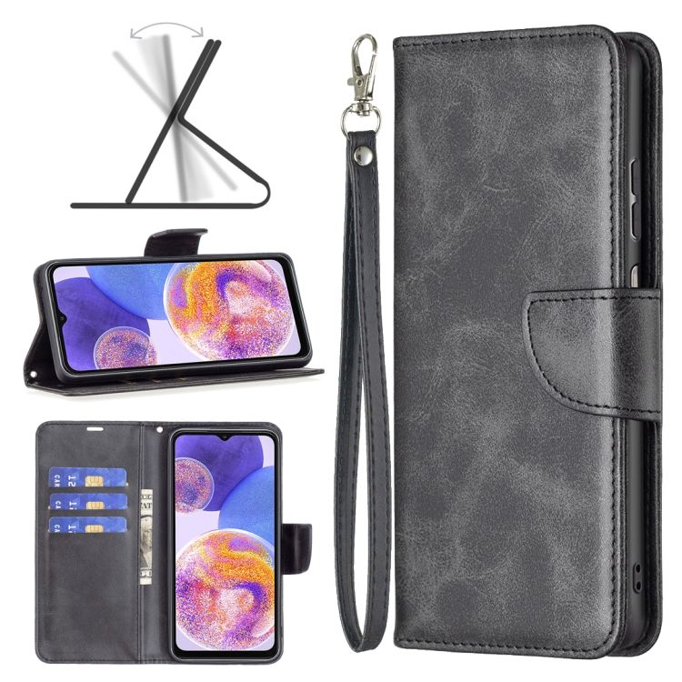 Peňaženkové puzdro Retro Lambskin čierne – Samsung Galaxy A23 5G | Kryty na mobil Kryty na mobil | Peňaženkové puzdro Retro Lambskin čierne – Samsung Galaxy A23 5G | Kryty na mobil