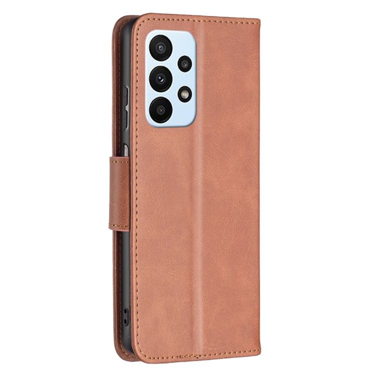 Peňaženkové puzdro Retro Lambskin hnedé – Samsung Galaxy A23 5G | Kryty na mobil Kryty na mobil | Peňaženkové puzdro Retro Lambskin hnedé – Samsung Galaxy A23 5G | Kryty na mobil