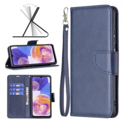 Kryty na mobil | Peňaženkové puzdro Retro Lambskin modré – Samsung Galaxy A23 5G | Kryty na mobil