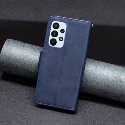 Kryty na mobil | Peňaženkové puzdro Retro Lambskin modré – Samsung Galaxy A23 5G | Kryty na mobil