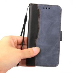 Peňaženkové puzdro Stitching čierno-sivé – Apple iPhone 14 Pro Max | Kryty na mobil Kryty na mobil | Peňaženkové puzdro Stitching čierno-sivé – Apple iPhone 14 Pro Max | Kryty na mobil