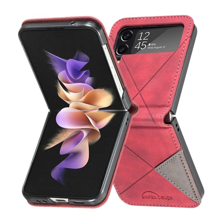 Kryt Rhombus červený – Samsung Galaxy Z Flip 4 | Kryty na mobil Kryty na mobil | Kryt Rhombus červený – Samsung Galaxy Z Flip 4 | Kryty na mobil