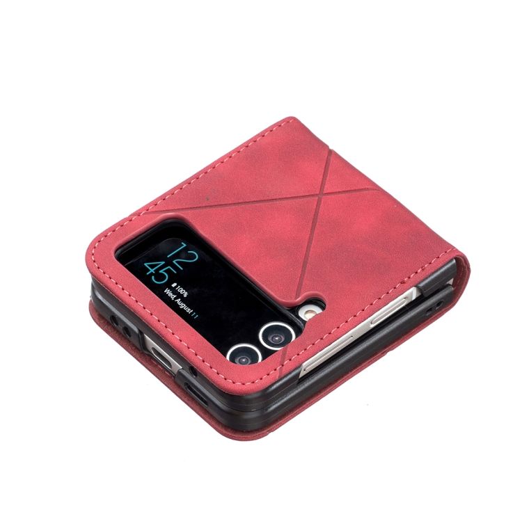 Kryt Rhombus červený – Samsung Galaxy Z Flip 4 | Kryty na mobil Kryty na mobil | Kryt Rhombus červený – Samsung Galaxy Z Flip 4 | Kryty na mobil