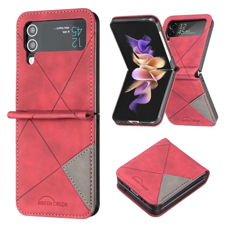 Kryt Rhombus červený – Samsung Galaxy Z Flip 4 | Kryty na mobil Kryty na mobil | Kryt Rhombus červený – Samsung Galaxy Z Flip 4 | Kryty na mobil