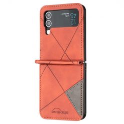 Kryt Rhombus hnedý – Samsung Galaxy Z Flip 4