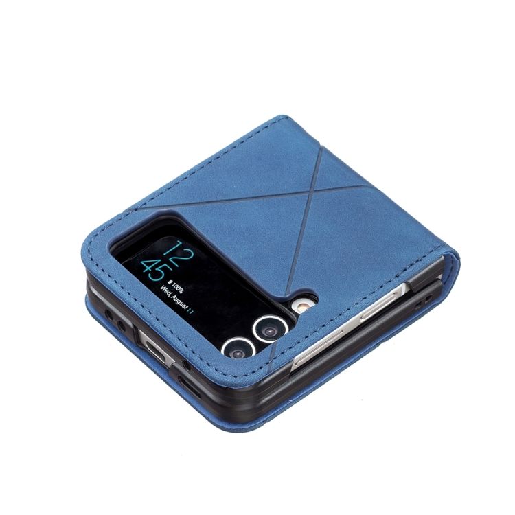 Kryt Rhombus modrý – Samsung Galaxy Z Flip 4 | Kryty na mobil Kryty na mobil | Kryt Rhombus modrý – Samsung Galaxy Z Flip 4 | Kryty na mobil