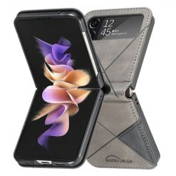 Kryty na mobil | Kryt Rhombus sivý – Samsung Galaxy Z Flip 4 | Kryty na mobil