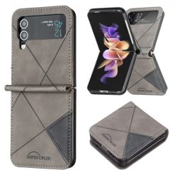 Kryty na mobil | Kryt Rhombus sivý – Samsung Galaxy Z Flip 4 | Kryty na mobil