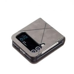 Kryty na mobil | Kryt Rhombus sivý – Samsung Galaxy Z Flip 4 | Kryty na mobil