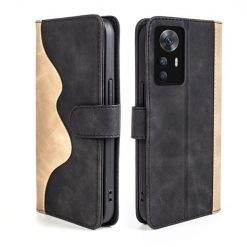Kryty na mobil | Peňaženkové puzdro Dual Wavy Case čierne – Xiaomi 12T / 12T Pro | Kryty na mobil