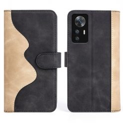 Kryty na mobil | Peňaženkové puzdro Dual Wavy Case čierne – Xiaomi 12T / 12T Pro | Kryty na mobil