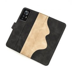 Kryty na mobil | Peňaženkové puzdro Dual Wavy Case čierne – Xiaomi 12T / 12T Pro | Kryty na mobil