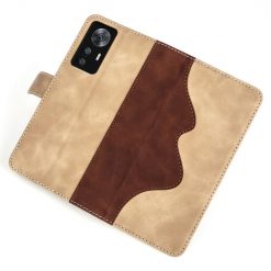Kryty na mobil | Peňaženkové puzdro Dual Wavy Case hnedé – Xiaomi 12T / 12T Pro | Kryty na mobil