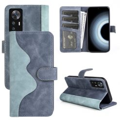 Kryty na mobil | Peňaženkové puzdro Dual Wavy Case modré – Xiaomi 12T / 12T Pro | Kryty na mobil