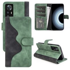 Kryty na mobil | Peňaženkové puzdro Dual Wavy Case zelené – Xiaomi 12T / 12T Pro | Kryty na mobil