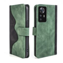 Kryty na mobil | Peňaženkové puzdro Dual Wavy Case zelené – Xiaomi 12T / 12T Pro | Kryty na mobil