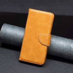 Kryty na mobil | Peňaženkové puzdro Retro Lambskin žlté – Xiaomi Redmi A1 / A2 | Kryty na mobil