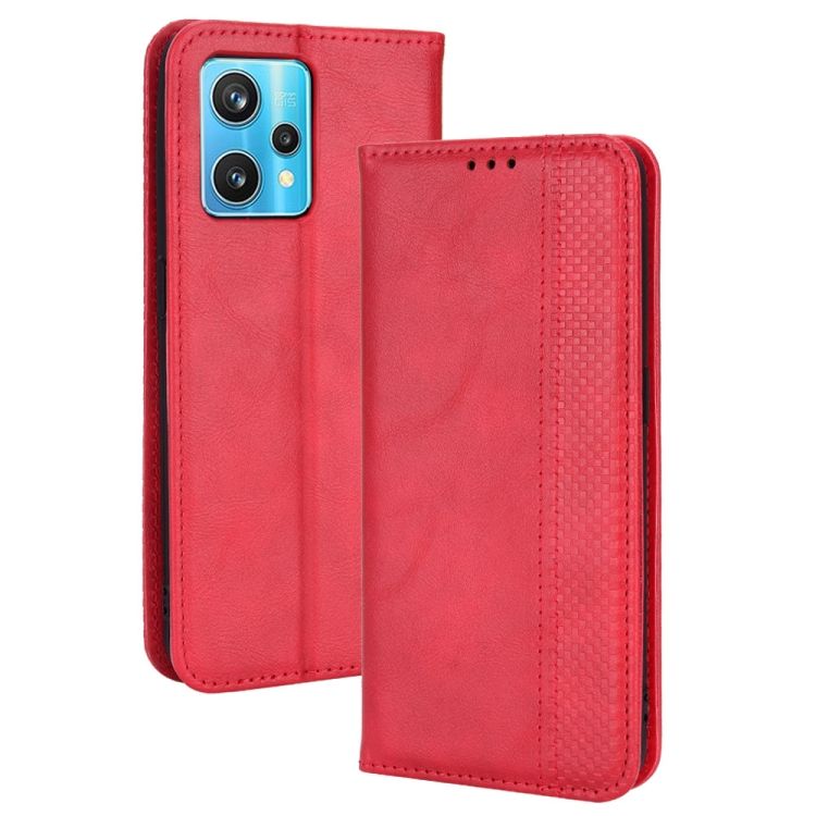 Peňaženkové puzdro Retro Leather červené – Realme 9 (4G) / 9 Pro+ | Kryty na mobil Kryty na mobil | Peňaženkové puzdro Retro Leather červené – Realme 9 (4G) / 9 Pro+ | Kryty na mobil