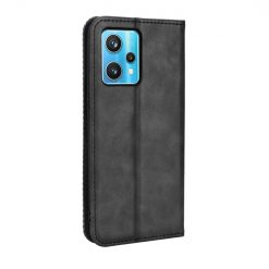 Kryty na mobil | Peňaženkové puzdro Retro Leather čierne – Realme 9 (4G) / 9 Pro+ | Kryty na mobil