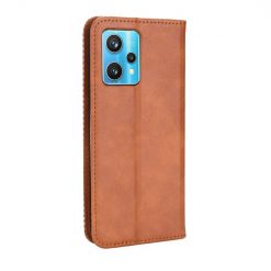 Kryty na mobil | Peňaženkové puzdro Retro Leather hnedé – Realme 9 (4G) / 9 Pro+ | Kryty na mobil