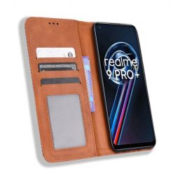Kryty na mobil | Peňaženkové puzdro Retro Leather hnedé – Realme 9 (4G) / 9 Pro+ | Kryty na mobil