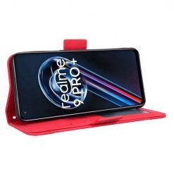 Kryty na mobil | Peňaženkové puzdro Slots case červené – Realme 9 (4G) / 9 Pro+ | Kryty na mobil