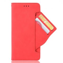 Peňaženkové puzdro Slots case červené – Realme 9 (4G) / 9 Pro+