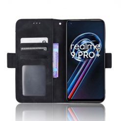 Kryty na mobil | Peňaženkové puzdro Slots case čierne – Realme 9 (4G) / 9 Pro+ | Kryty na mobil