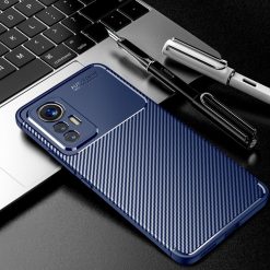 Kryty na mobil | Zadný Kryt Carbon Fiber modrý – Xiaomi 12 Lite | Kryty na mobil