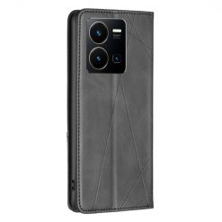 Knižkové puzdro Rhombus čierne – Vivo Y35 | Kryty na mobil Kryty na mobil | Knižkové puzdro Rhombus čierne – Vivo Y35 | Kryty na mobil