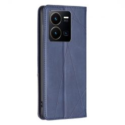 Kryty na mobil | Knižkové puzdro Rhombus modré – Vivo Y35 | Kryty na mobil
